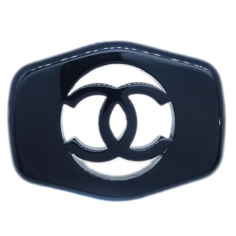 Chanel Brooch Pin Black 97P XX90674v